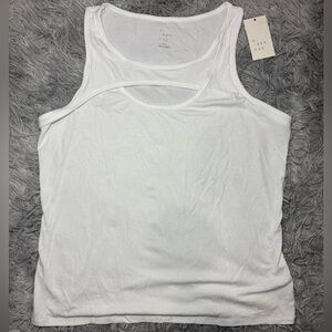 a new day White Tank Top